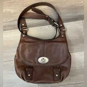 FOSSIL - Maddox Crossbody brown leather